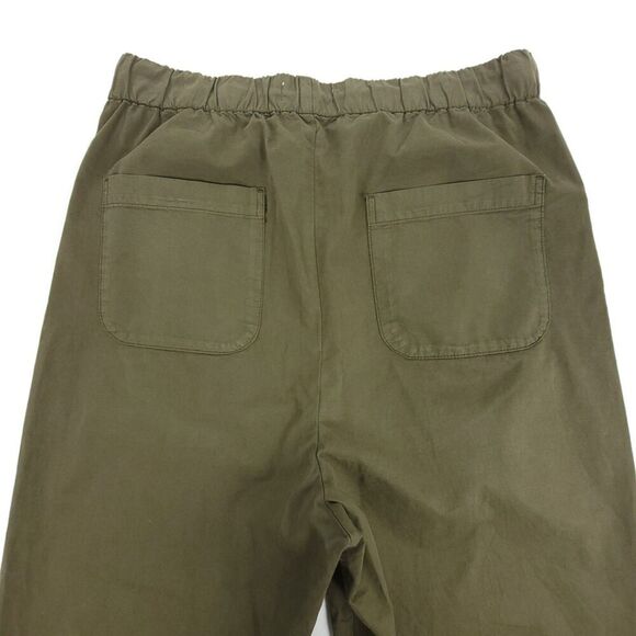 Zara Olive Green Ankle Cropped Pants - Picture 6 of 8